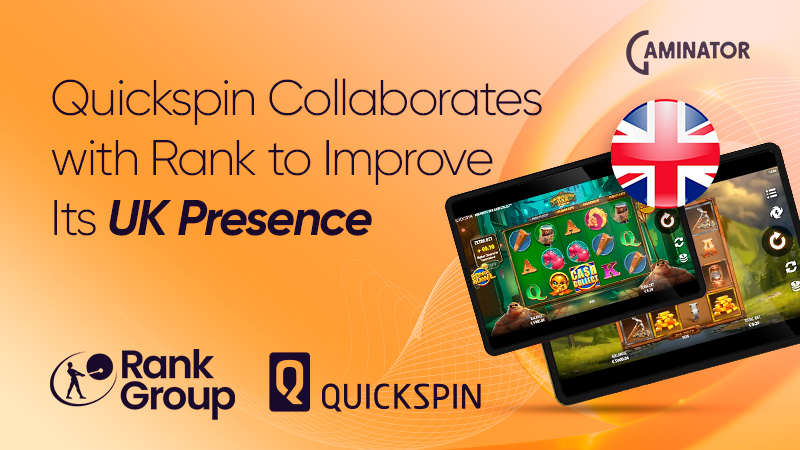 Quickspin and Rank: new partnership